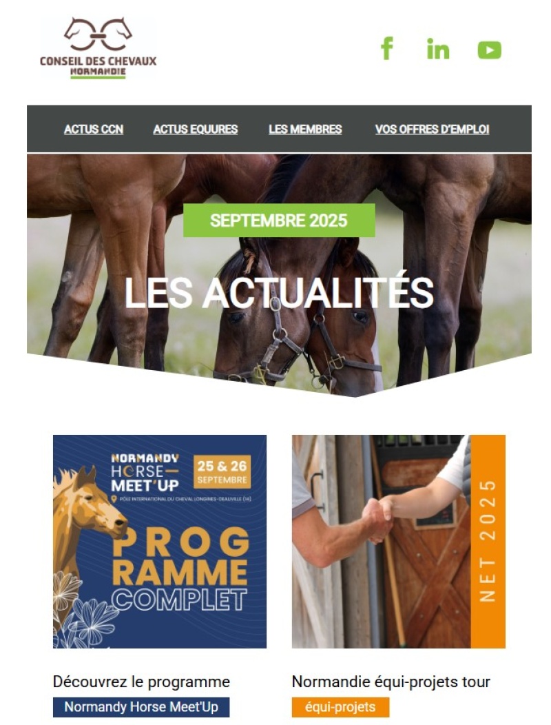 Actus de cette rentrée 2025!